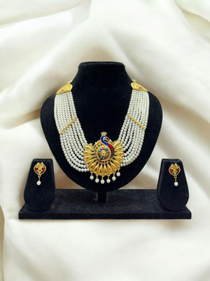 Npc Alloy Gold-plated Multicolor Jewellery Set(Pack of 1)