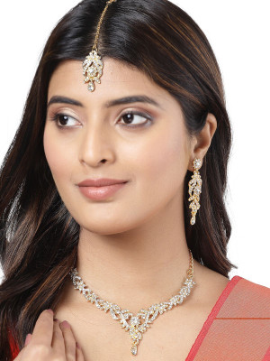 Sukkhi Zinc Gold-plated Gold Jewellery Set(Pack of 1)