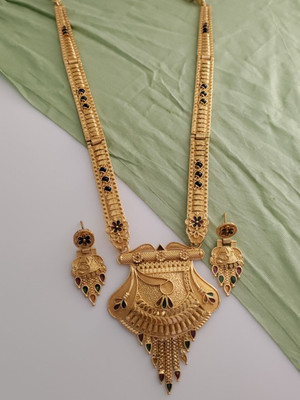 SUGHOSH Brass Gold-plated Gold Jewellery Set(Pack of 1)