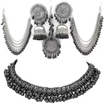 IBBIE Oxidised Silver Sterling Silver Silver Jewellery Set(Pack of 1)