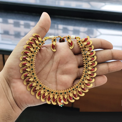 Shilpa Creation Brass Red Jewellery Set(Pack of 1)