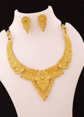 JS ENTERPRISE Alloy Gold-plated Gold Jewellery Set(Pack of 1)