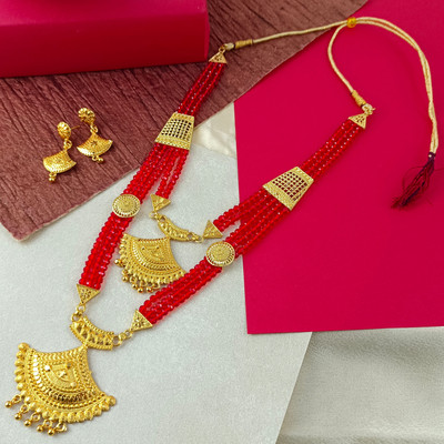 FINX Fly Without Wings Brass, Alloy Red Jewellery Set(Pack of 1)