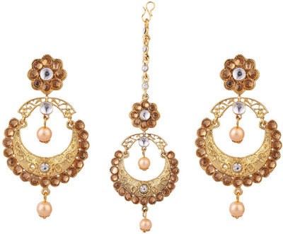 Styylo Jewels Brass Gold-plated Gold Jewellery Set(Pack of 3)