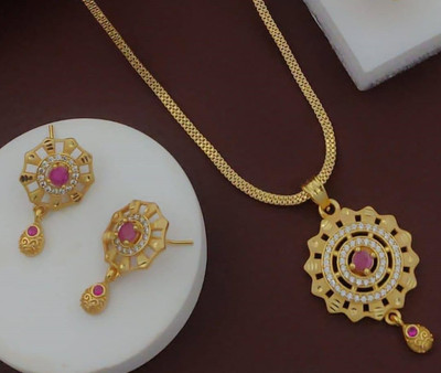 Dreamish Imitation Brass Gold-plated Gold Jewellery Set(Pack of 3)