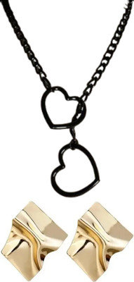 Gauri Fashions Stone Black, Gold Jewellery Set(Pack of 1)
