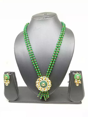 CATALYST Alloy Gold-plated Green Jewellery Set(Pack of 1)