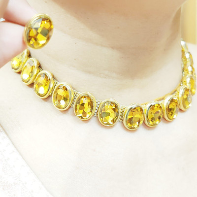 Buybox Metal Gold-plated Yellow Jewellery Set(Pack of 1)