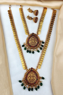 Orbis Alloy Gold-plated Multicolor Jewellery Set(Pack of 1)