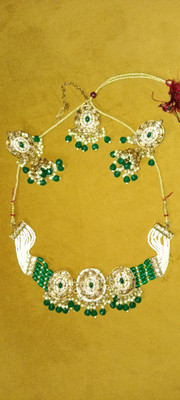 Tero Jewels Alloy Green Jewellery Set(Pack of 1)