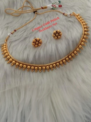 LITRIK Copper Gold-plated Gold Jewellery Set(Pack of 1)