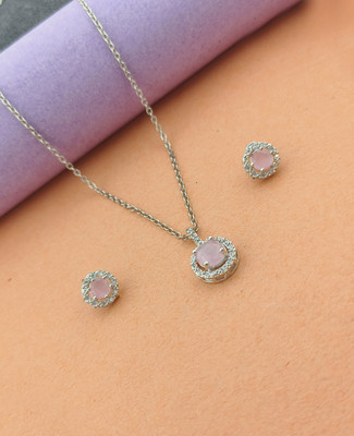 SIPARDH Alloy Silver Rose Gold Jewellery Set(Pack of 1)