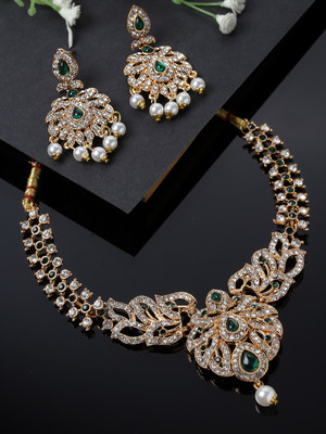 Sukkhi Alloy Gold-plated Gold Jewellery Set(Pack of 1)