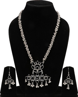 DEGHLAM Alloy Sterling Silver Silver Jewellery Set(Pack of 1)