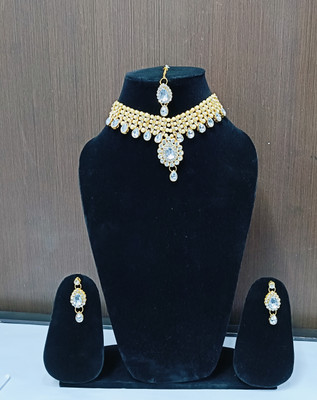 dev group collection Metal Silver, Yellow Jewellery Set(Pack of 1)