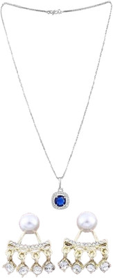 Gauri Fashions Stone Silver, Gold Jewellery Set(Pack of 1)