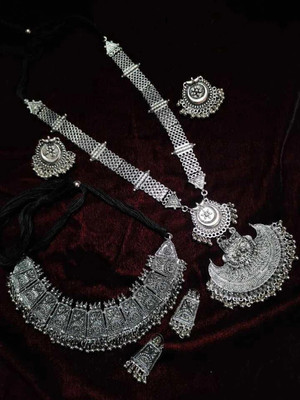 ZUKHRUF Alloy Silver Silver Jewellery Set(Pack of 2)