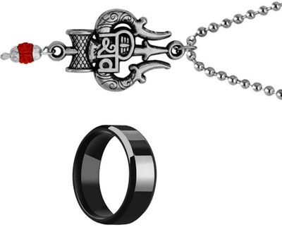KINGSTYLEIMPEX Stainless Steel Sterling Silver Multicolor Jewellery Set(Pack of 3)