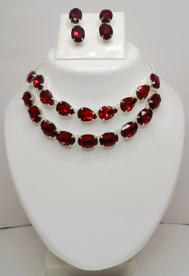 Jewelery Mart Alloy Red Jewellery Set(Pack of 1)