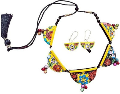 Le bijouxistic Terracotta Multicolor Jewellery Set(Pack of 1)