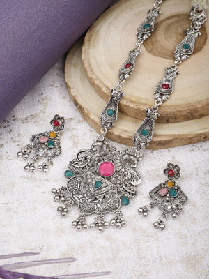 Lathar Alloy Multicolor Jewellery Set(Pack of 1)