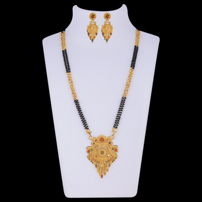VEMISHTI Brass Gold-plated Gold Jewellery Set(Pack of 1)