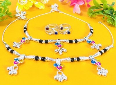 AamNa Enterprises Alloy Silver Silver Jewellery Set(Pack of 4)