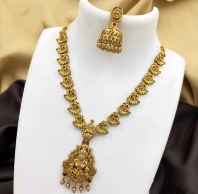 Shilpa Creation Alloy Gold-plated Red Jewellery Set(Pack of 1)