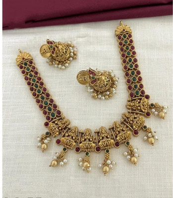 Shilpa Creation Brass Green, Maroon Jewellery Set(Pack of 1)