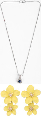 Opus Gems Stone Silver, Yellow Jewellery Set(Pack of 1)