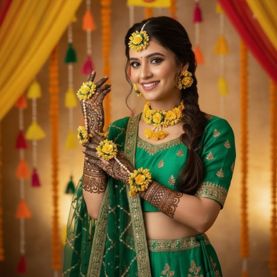 Murli Wala Fabric Yellow Jewellery Set(Pack of 1)