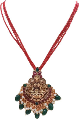 NANDANA COLLECTIONS Alloy Gold-plated Multicolor Jewellery Set(Pack of 1)