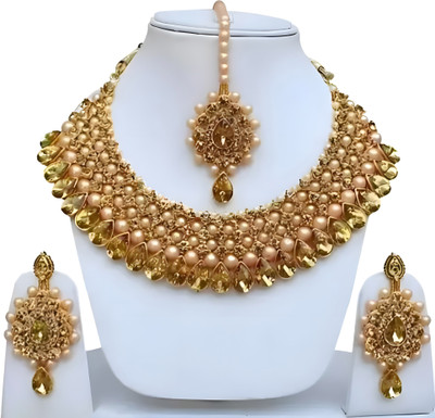 PARMESHWAR IMITATION Metal Gold-plated Gold Jewellery Set(Pack of 1)