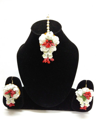 ringzinnie Paper White, Red Jewellery Set(Pack of 1)