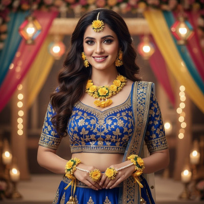 Murli Wala Fabric Yellow Jewellery Set(Pack of 1)