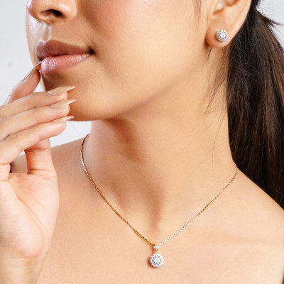 Shiyara JEWELLS Sterling Silver White Jewellery Set(Pack of 1)