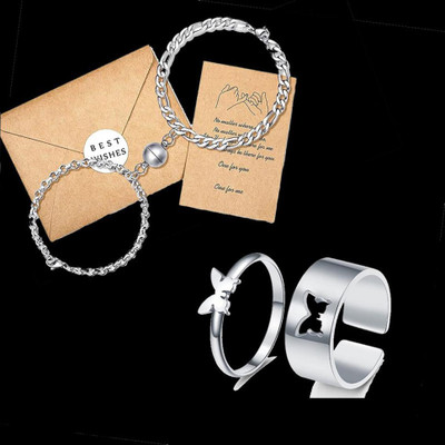 AVR JEWELS Alloy Silver Silver Jewellery Set(Pack of 1)