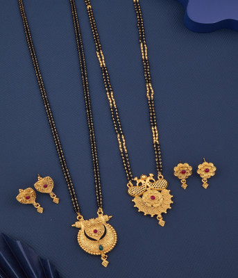 YEMBON Copper Gold-plated Gold Jewellery Set(Pack of 1)