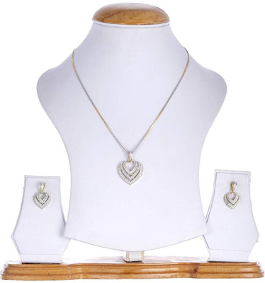 Lathar Alloy White Jewellery Set(Pack of 1)