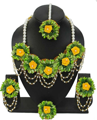 CRAFTSAI EXPORTS Fabric Maroon Jewellery Set(Pack of 1)