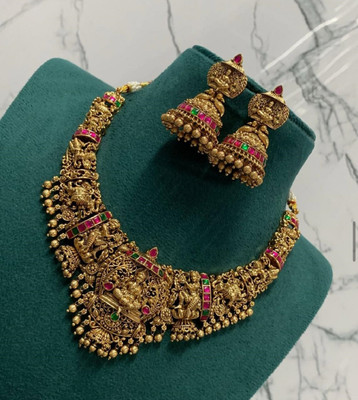 RIENTA JWL Alloy Gold-plated Gold Jewellery Set(Pack of 1)