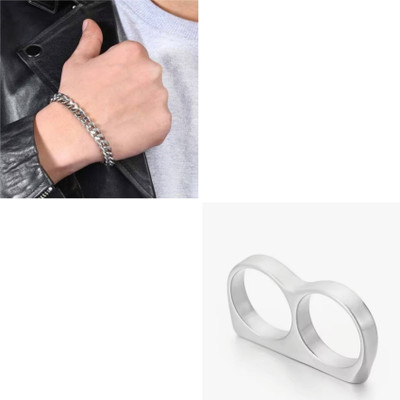 MAATRCHAAYA Stainless Steel Sterling Silver Silver Jewellery Set(Pack of 2)