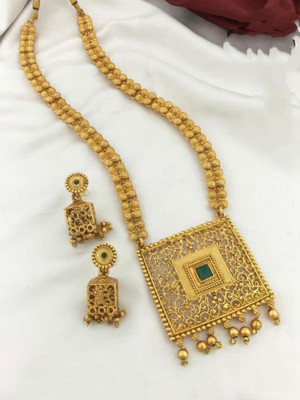 MATAJI CREATION Alloy Gold-plated Gold Jewellery Set(Pack of 1)