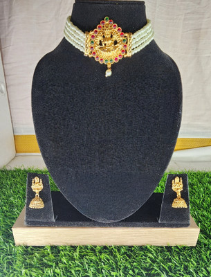 SVB Brass White Jewellery Set(Pack of 1)