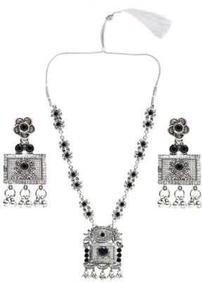 Anamya Collections Alloy Black Jewellery Set(Pack of 1)