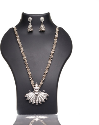 SUZEN Oxidised Silver Silver Jewellery Set(Pack of 3)