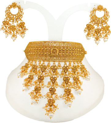 RANIT CREATION Copper Gold-plated Gold Jewellery Set(Pack of 1)