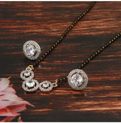 Opus Gems Alloy Gold-plated Black Jewellery Set(Pack of 3)