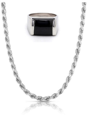 Vipunj Alloy Sterling Silver Black, Silver Jewellery Set(Pack of 1)