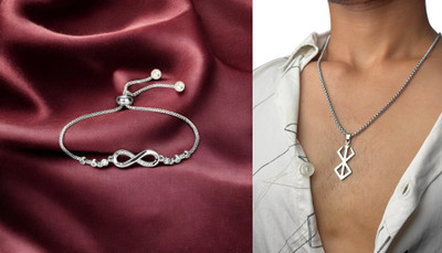 Gauri Fashions Alloy Silver Jewellery Set(Pack of 2)